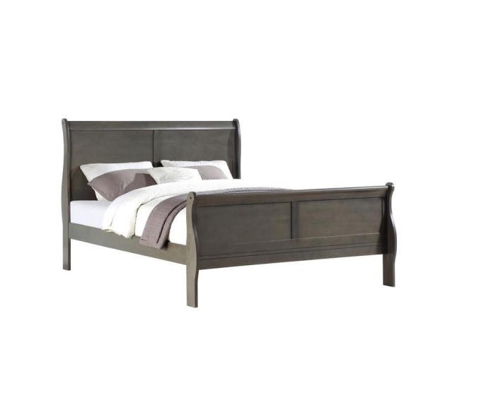 Louis Philippe Queen Bedframe - Grey